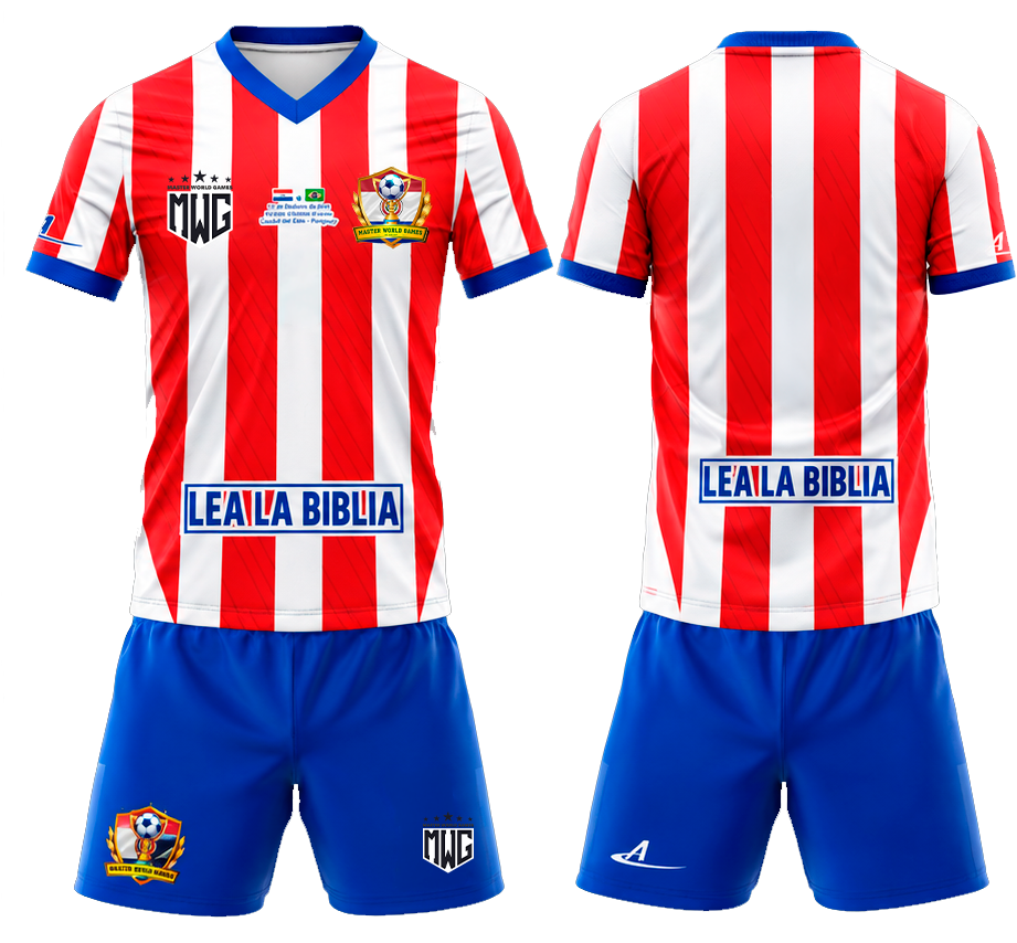 Imagem provisória — uniforme do Paraguai a confirmar